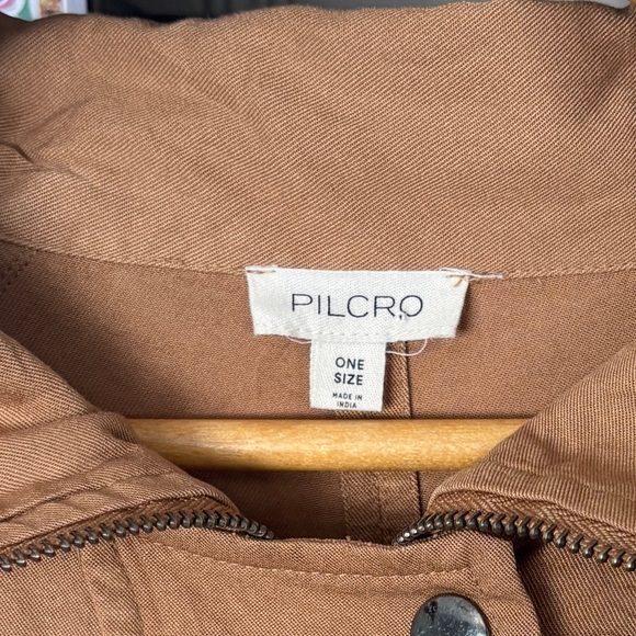 Anthropologie Pilcro Oversized Utility Poncho Cape Jacket OS - Picture 3 of 10